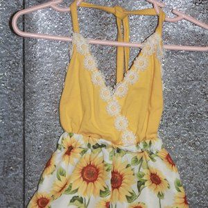 Baby's Sunflower Romper
